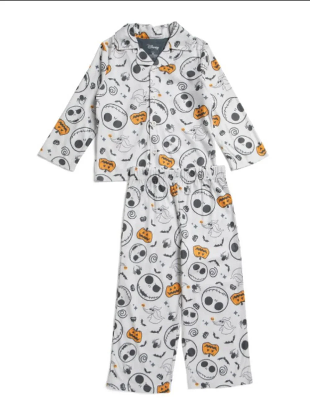 NWT Disney Toddler Boys 2pc Coat Front Halloween Pajama Set